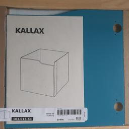 New Ikea Kallax Door Insert in blue. suitable for the Ikea Kallax bookcase shelving unit.

Easy to assemble.

Width: 34 cm
Height: 3 cm
Length: 46 cm
Weight: 2.55 kg

Brand New still in packaging. Surplus to requirements (I brought one too many).

Collection from Brockley SE4