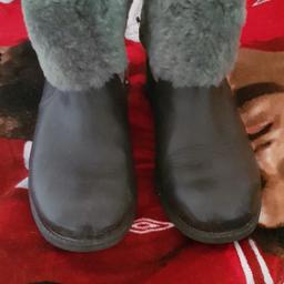 woman leather ugg boots  size 5.5 no box  all items are set price no holding can post for extra