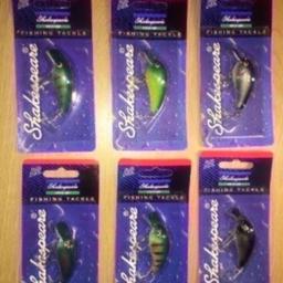 SHAKESPEARE MIDI LURES £1.50 EACH  (HALF PRICE COMPARED TO EBAY)WEIGH 18grams IN PACKAGING  NO OFFERS NO TIME WASTERS PLEASE LOOK AT MY OTHER LISTINGS THANKS. CASH OR PAYPAL ONLY NO SHPOCK WALLET THANKS PLEASE NOTE ONLY CERTAIN LURES LEFT NO SILVER/GREY LEFT 