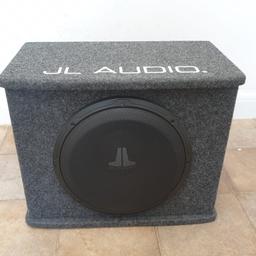 JL Audio 12WXv2-4 12" Sub and Box and JL Audio Sub Bass Amp JX250/1D package. Condition is "Used".

Fitted in my car for less than a year, then put into storage.

Sounds fantastic, the bass from the sealed cabinet is tight, deep and melodic.

Excelent condition looks like new.

Dimensions of the sub box -

W50cm x D30cm x H39cm