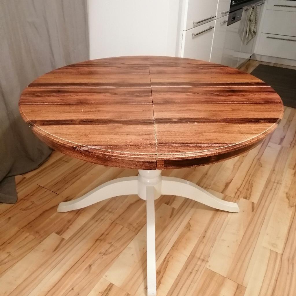 weißer Esstisch / rund / oval / ikea in 7400 Oberwart für 50,00 € zum Verkauf