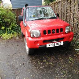 Suzuki Jinmy convertible lovely little car for the summer drives spot on only selling as had to get a automatic new tops no leaks 9 month's mot runs lovely all alloy wheels are good tyres are all good redy for the summer drop the tops and injoy the sun £1500 ono