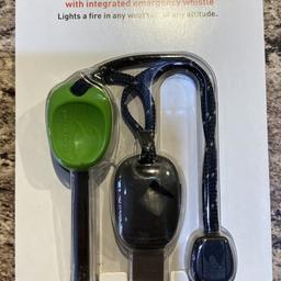 Brand new in original packaging. Light my fire scout striker with emergency whistle built in. Perfect for wild camping, bush craft, camps etc. RRP £12. Collection from Bacton IP14 4NT or I can post if you willing to cover postage costs.