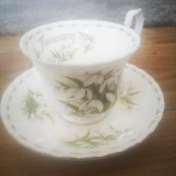 Royal Albert bone china cup with matching saucer