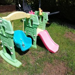 great for toddlers that like to climb
swing has straps
faded from sun
perspex in telescope has been removed 
Captain steering wheel
comes apart for easy pick up
collection is lickhill area of stourport dy13