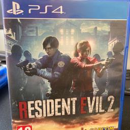 Hi there 

For sale is resident evil 2, a classic remake for the PS4. 

Excellent working condition and phenomenal game. This is sure to be a rare collectible! 

Grab a bargain!