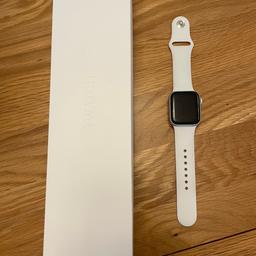 Apple Watch Series 4. GPS/40mm.
Immaculate condition, hardly been used. Extra straps included if wanted and the magnetic charging cable.
No silly offers please as it is like new.