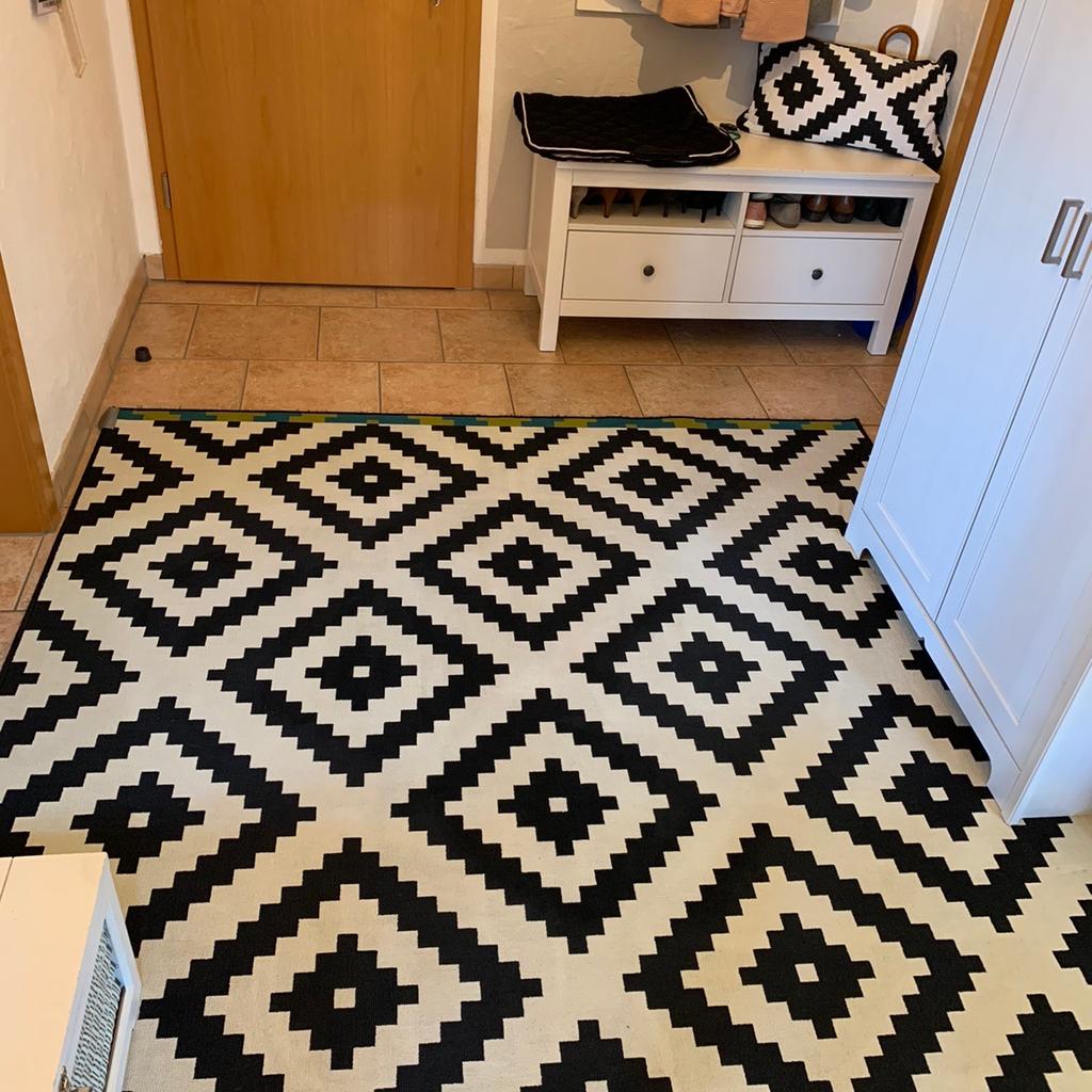 Ikea Teppich Raute schwarz weiß in 83278 Traunstein für 55,00 € zum Verkauf
