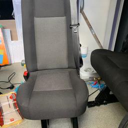 Seat comes with integral seatbelt and runners to mount it on , is removable from runners once fitted very good condition/ like new ,