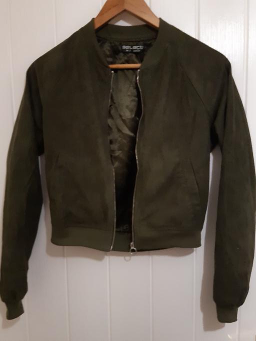 Buy & Sell Pembrokeshire - Wales Clarbeston Road - Pembrokeshire - Photos for Ladies Suede Bomber Jacket - Size 6 UK 