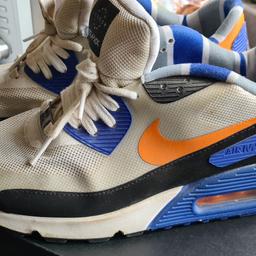 Hi im selling these nike air max 90s London they have been worn but only a couple of times so still in great condition you can't buy these anymore so rare.