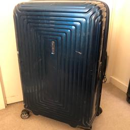 As the pandemic comes to an end and restrictions are finally lifted we can all look forward to more fun filled holidays and easier travel. Therefore there is no better to buy a Samsonite suitcase. The best in the field. Medium/large size.

This particular one is called the neopulse and retails for over 200 pound new. It is decent condition however has some cracks which I have shown. This is why it’s going so cheap. Take it as spares or repairs. But it can be used
