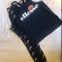 ellesse navy set size 10 top as comes up big and size 12 bottoms