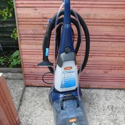 A Vax carpet washer in good clean full working order with tools for upholstery / stairs, can be seen working.