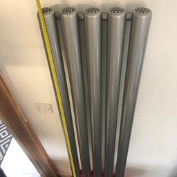 Ex show room stock . Vertical radiator , light gray Finnish , Sight paint damage to 1 side above the tape measure in pic ,07858186498 for any details