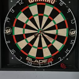 nearly new dart board...neon pool lite sign 5 pictures dogs playing pool...neon sign was 100.00 on its own
