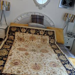 lovely creamy coloured rug see pictures for size. nice condition. smoke free home. pick up Newton Aycliffe.