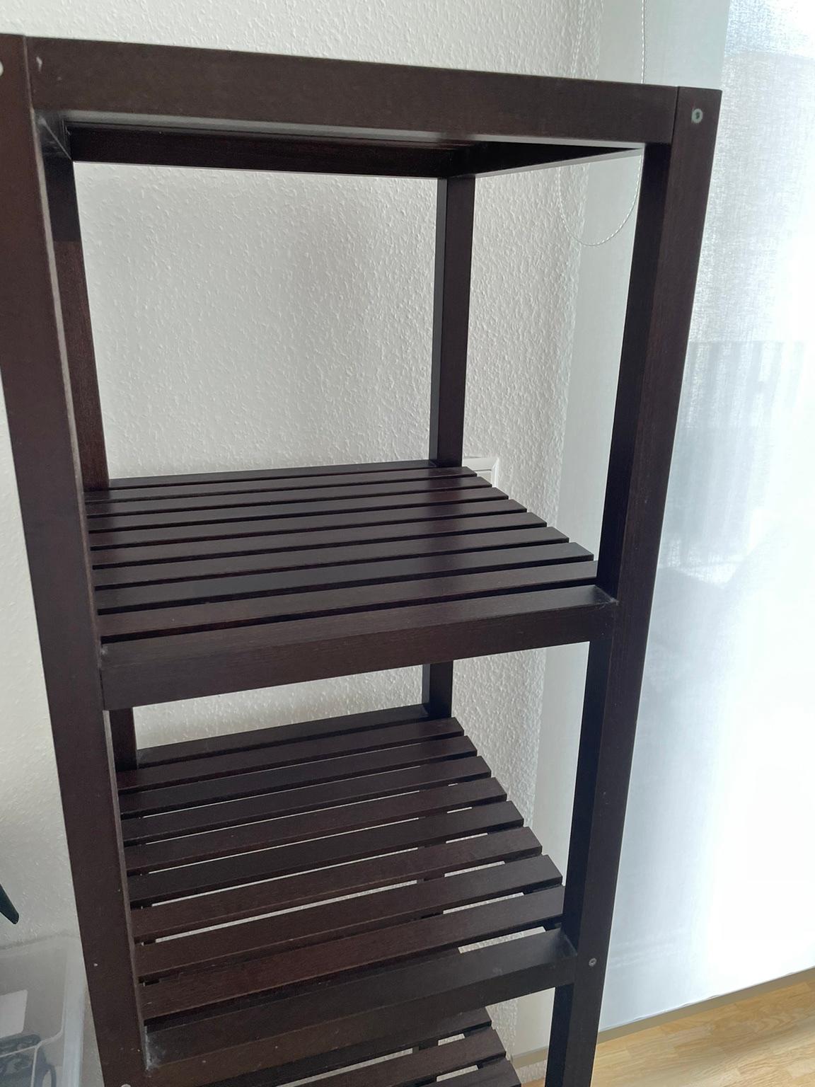 2x IKEA Molger Regal dunkelbraun in 76287 Rheinstetten für 60,00 € zum