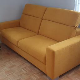 ocka gelbe couch, 2200x1000x1000mm, verstellbare nackenlehne