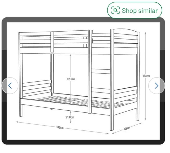 Argos Josie Shorty Bunk Bed White in E14 London for £200.00 for sale