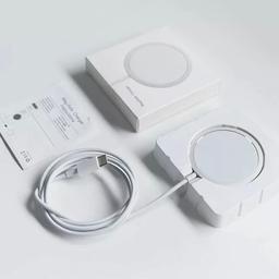 Brand new Apple MagSafe wireless charger. In white colour. Can collect or post. Payments made by bank transfer or PayPal or by Shpock app.