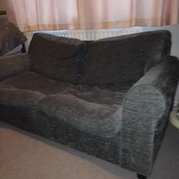 2 seater grey fabric sofa bed need gone as new settee comes tomorrow no marks on it no rip £50 bargain