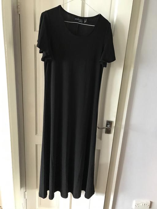 Buy & Sell West Midlands Birmingham - Photos for Long black silky fabric dress size S