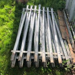 Palisade fencing3x lengths of over 1 metre wide 
2 metres high 
£50