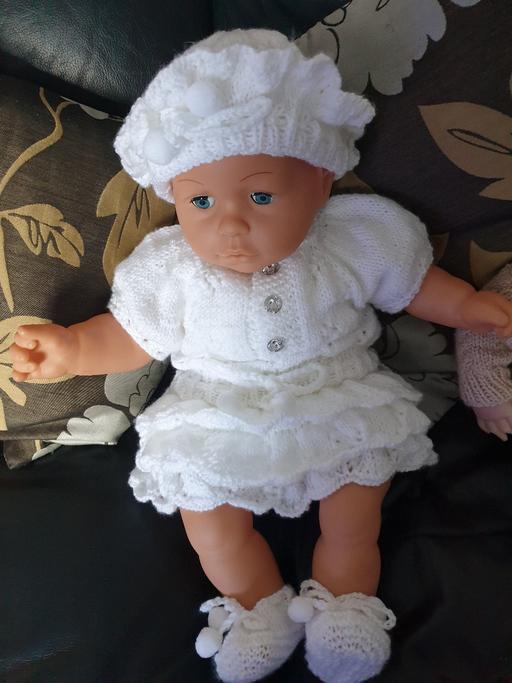 Buy & Sell West Midlands Solihull - Photos for Knitted 3/6m Rah Rah Romper Set WHITE