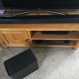 LG sound bar and subwoofer- model NB2540. Excellent condition in gloss black. 120W and complete with remote.