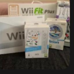 Wii with Wii board and games