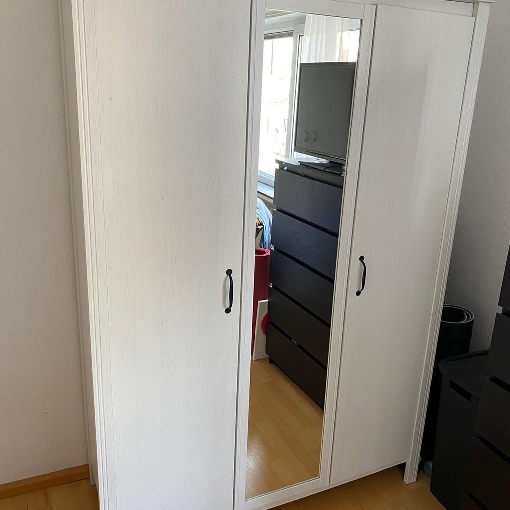 kleiderschrank ikea songesand weiß, spiegel in 76137 karlsruhe für