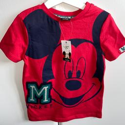 Mickey Mouse t-shirt, aged 3-4 years. Smoke and pet free home