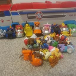 paw patrol carrier that can fold up and carry all the paw patrol cars. transforms and opens into a play centre.
all characters includes.
extra figures also include

will deliver somewhere near for a small fee.