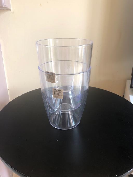 Buy & Sell South Yorkshire Doncaster - Photos for 2x clear orchid pots