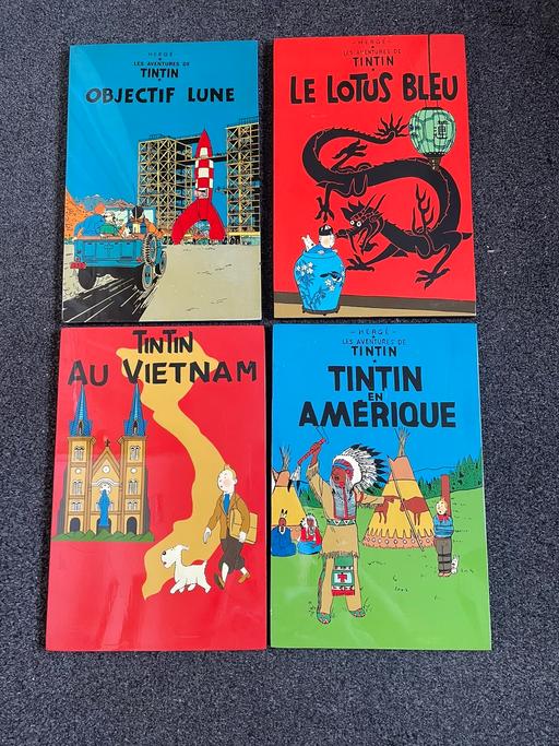 Buy & Sell Essex Basildon - Photos for TINTIN Wooden Wall Plaque x4