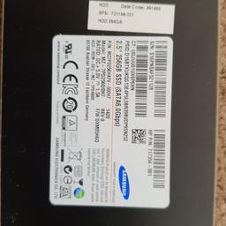 Samsung original brand, used in good condition. Storage capacity 256 gb. Was removed from working laptop due to upgrade.