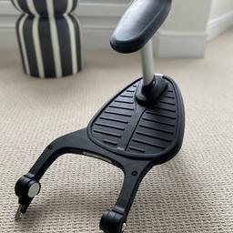 Bugaboo cameleon comfort buggy board with adapter. In great fully working clean condition with no damage at all including adapter as well for cameleon . Fit on cameleon 3 as well . Can post as well at extra 5 pound .