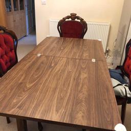 Next extendable flip top dining table.
Table only, no chairs 
Can seat 4 and then extends to 6 people seating.

Dimensions: H76 x W75 x D75 cm. Extends to W150 cm.

Collection only from BR1, Bromley North