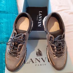mens Lanvin trainers size 9 .these do need a clean hence the price .back up for sale .