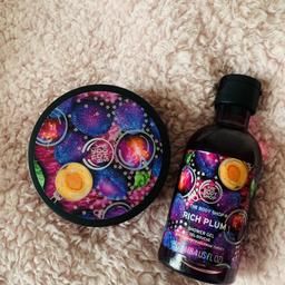 Body butter and shower gel.
Brand new.
Rich plum scent.