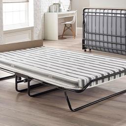 JAY-BE Jubilee Folding Bed with Rebound e-Fibre Mattress, Compact, Small Double

DIMENSIONS - Open bed: L192 x W122 x H40cm , 52cm to top of headboard. Closed Bed: L34 x W122 x H100cm. Maximum user weight: 160kg. Bed Weight: 22kg

MADE WITH SUSTAINABLY SOURCED, RECYCLABLE MATERIALS HELPING REDUCE LANDFILL WASTE

Bought from Amazon, was £160 but will listen to offers.

Comes with cover that’s costed me around £15 however it’s free off charge!

Collection Only!