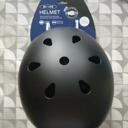 New
has light on the back where the adjustable nob is and magnetic buckle Genuine micro helmet size medium