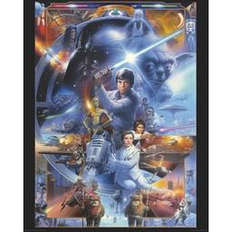 This Brand New Star Wars poster is available in a:
1. Paper Format £6.
2. GLOSS Laminated Format £8.
3. MATT Laminated Format £12.

Also available framed, block mounted & (mounted & framed). Please message me for details.

-->Measurement: 20x16 inches or 50x40 cm approximately.

-->The laminated posters are fully heat sealed in a clear, see through 75 micron plastic film with the edges sealed. This process protects the poster from external elements and increases its longevity.