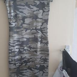 Camouflage print Midi Dress Size 10 by Primark worn a few times, paid £9.99 Selling for £3.00, Happy to Meet or for collection at a social distance due to Covid-19 or Happy to post but you'll have to cover costs as I'm not working NO TIME WASTERS!!