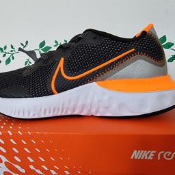 Brand new unworn Nike Renew Run Black with Total Orange and total black as well.
 UK size 7 , 7.5, 8, 8.5
Euro 41,42,43,44
US 8
will dispatch by royal mail.