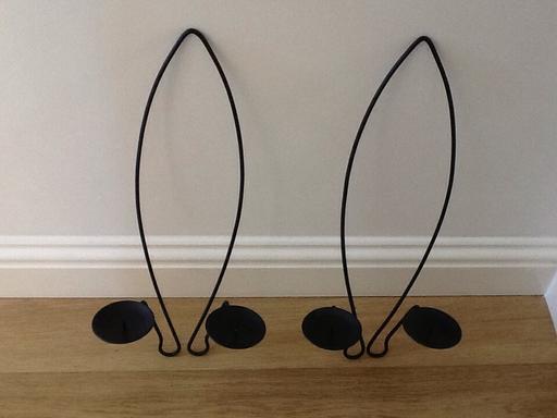 Buy & Sell Lincolnshire South Kesteven - Photos for Pair of black metal wall sconces