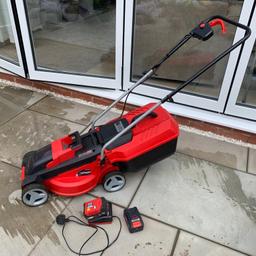 Used lawn mower. Two batteries and charger. Three height settings. 12 months old
Make is a Einhell 18 v 30cm cordless lawn mower
Purchased on 24/07/20
