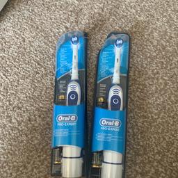 2 x BNIB Oral B Pro Expert Toothbrushes. They are battery powered and come with a brush head. 
£5 EACH - no offers 

Collection BD16 or may post for cost