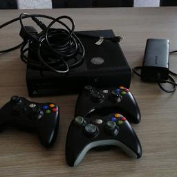 This is no longer needed. 
Grab a bargain
Its a xbox 360 500gb hdd with 3 controllers
Would make great console for a games room or do what I did and use it for sky go too.
One of the controllers is missing the battery holder on the back. £2 off ebay
Other 2 controllers like brand new.
There is a game in the console think it's fifa or Pro evo